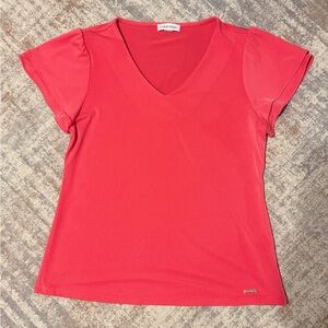 Calvin Klein Women's Coral Short Sleeve Top